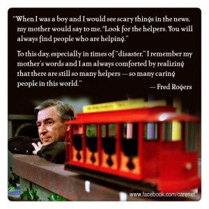 Q - Look at all the helpers
